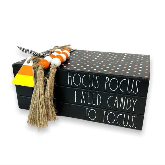 Rae Dunn Hocus Pocus Book stack Halloween Fall Decor - Picture 2 of 5